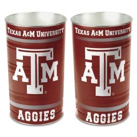 Texas A M Aggies 15 Inch Metal Wastebasket With Team Spirit - ToylandEU