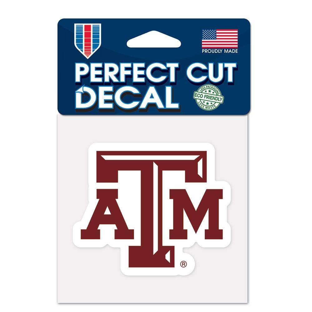 Texas A M Aggies 4x4 Perfect Cut Color Decal Outdoor Vinyl - ToylandEU