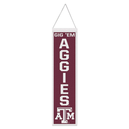Texas A M Aggies Banner Wool 8x32 Heritage Slogan Design - ToylandEU