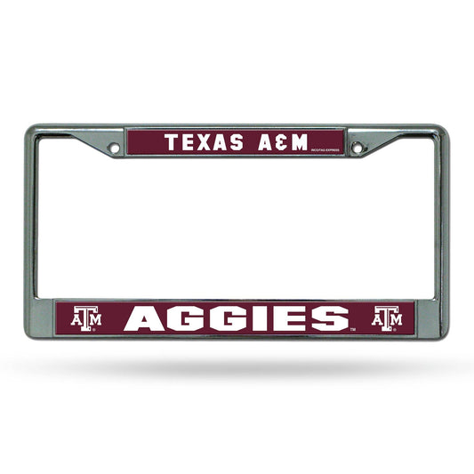 Texas A M Aggies Chrome License Plate Frame Printed Insert - ToylandEU