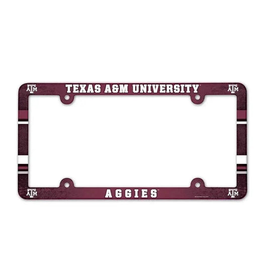  Texas A M Aggies License Plate Frame Full Color Plastic -  ToylandEU™