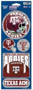 Texas A M Aggies Prismatic Sticker Sheet 4x12 Die Cut - ToylandEU