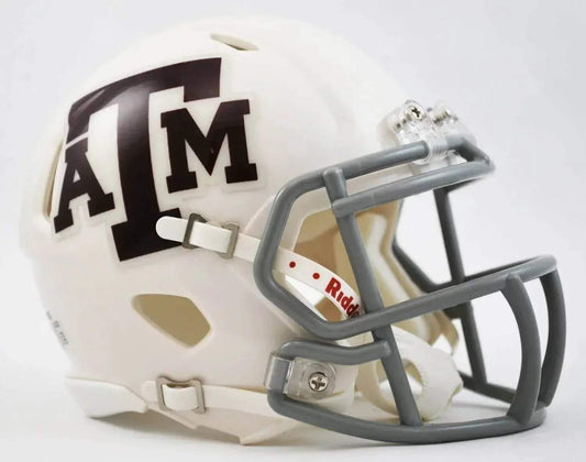 Texas A M Aggies Speed Mini Helmet White Alternate Official - ToylandEU