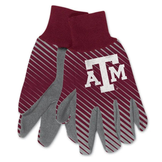  Texas A M Aggies Two Tone Gloves Adult Size Heavy Cotton -  ToylandEU™