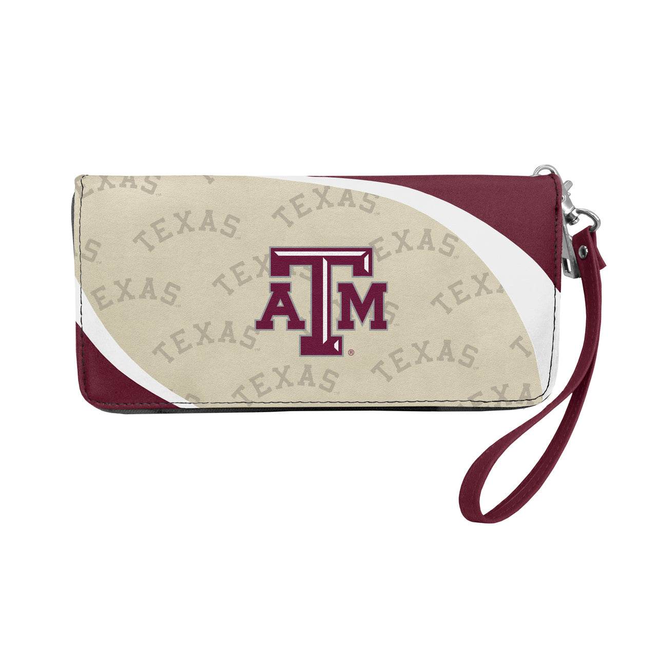 Texas A M Aggies Wallet Curve Organizer Detachable Wristlet - ToylandEU