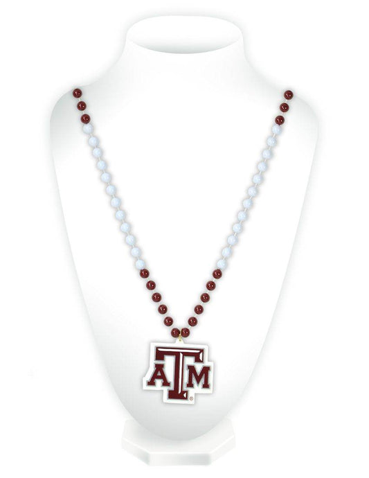 Texas AM Aggies Mardi Gras Beads With Medallion Necklace - ToylandEU