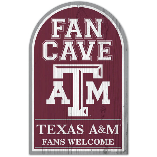 Texas AM Aggies Sign 11x17 Wood Arched Fan Cave Decor - ToylandEU