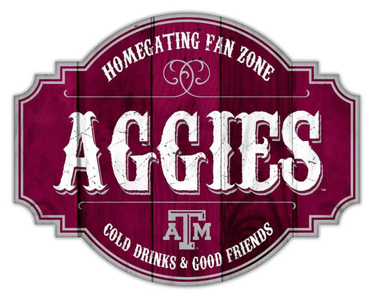  Texas AM Aggies Wood Sign 12 Inch Homegating Tavern -  ToylandEU™