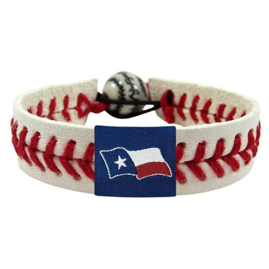  Texas Flag Leather Baseball Bracelet Adjustable One Size -  ToylandEU™
