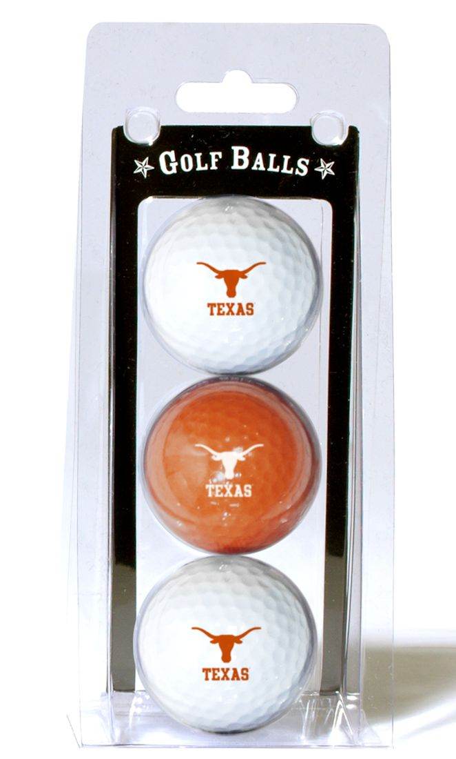 Texas Longhorns 3 Pack Golf Balls Team Golf Special Order - ToylandEU