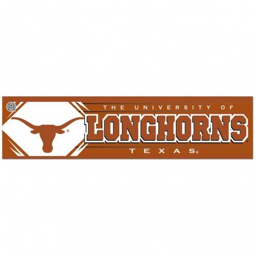 Texas Longhorns 3x12 Bumper Strip Decal Predrilled Hole - ToylandEU