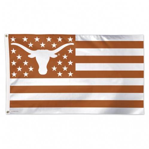 Texas Longhorns 3x5 Deluxe Flag With Stars And Stripes - ToylandEU