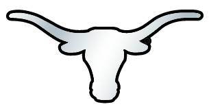 Texas Longhorns Auto Emblem Silver Chrome Longhorn Badge - ToylandEU