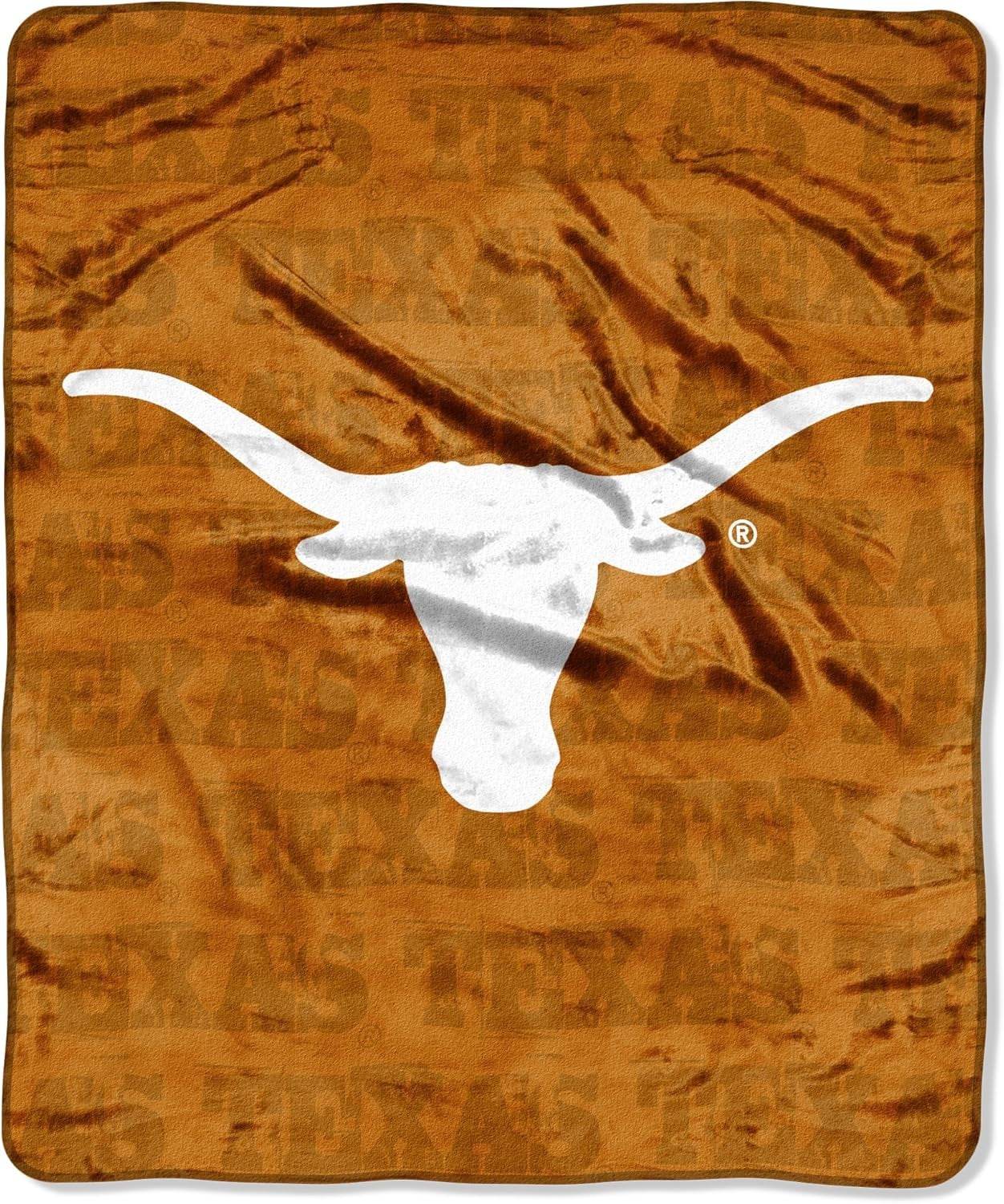 Texas Longhorns Blanket 46x60 Micro Raschel Grunge Style - ToylandEU