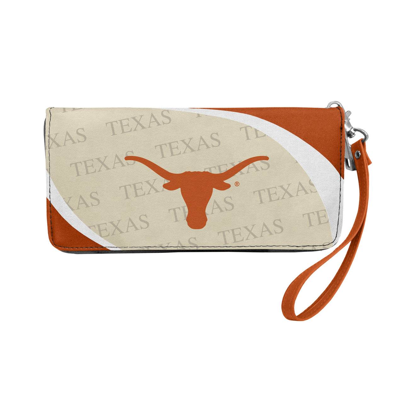 Texas Longhorns Curve Zip Organizer Wallet With Wristlet - ToylandEU