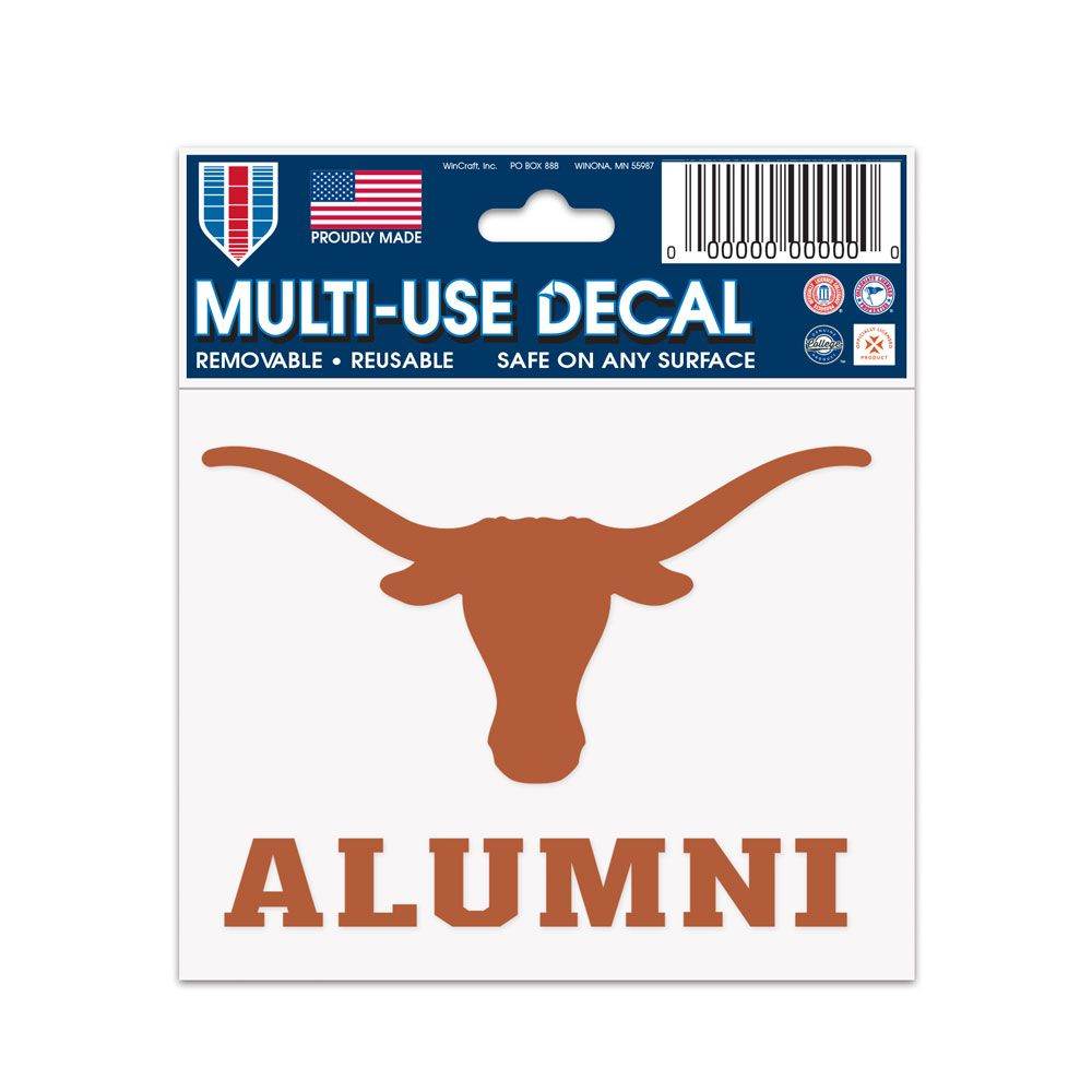 Texas Longhorns Decal 3x4 Multi Use Alumni Design Sticker - ToylandEU