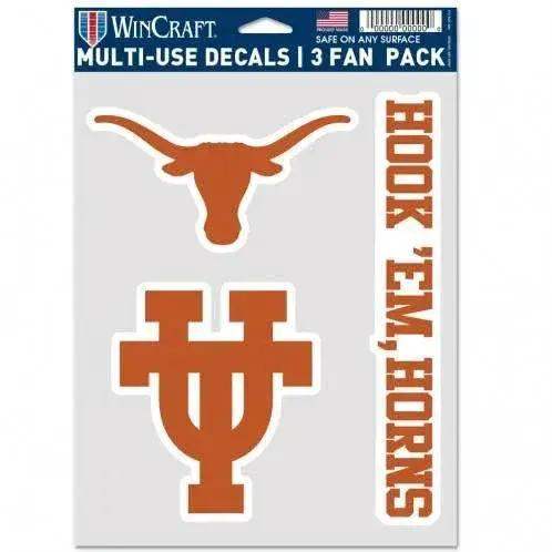  Texas Longhorns Decal Set 3 Pack Indoor Outdoor Use -  ToylandEU™