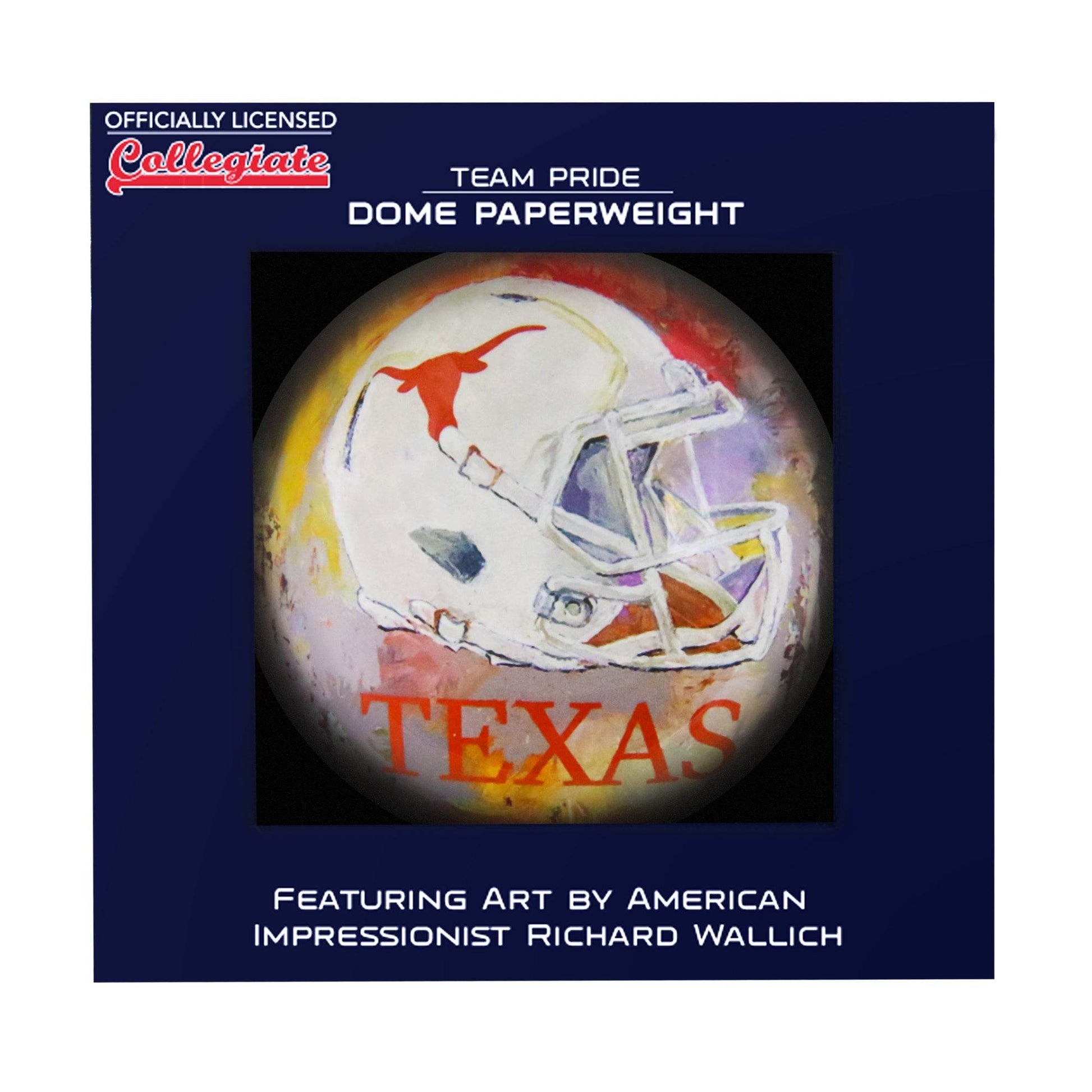 Texas Longhorns Domed Glass Paperweight Officially Licensed - ToylandEU