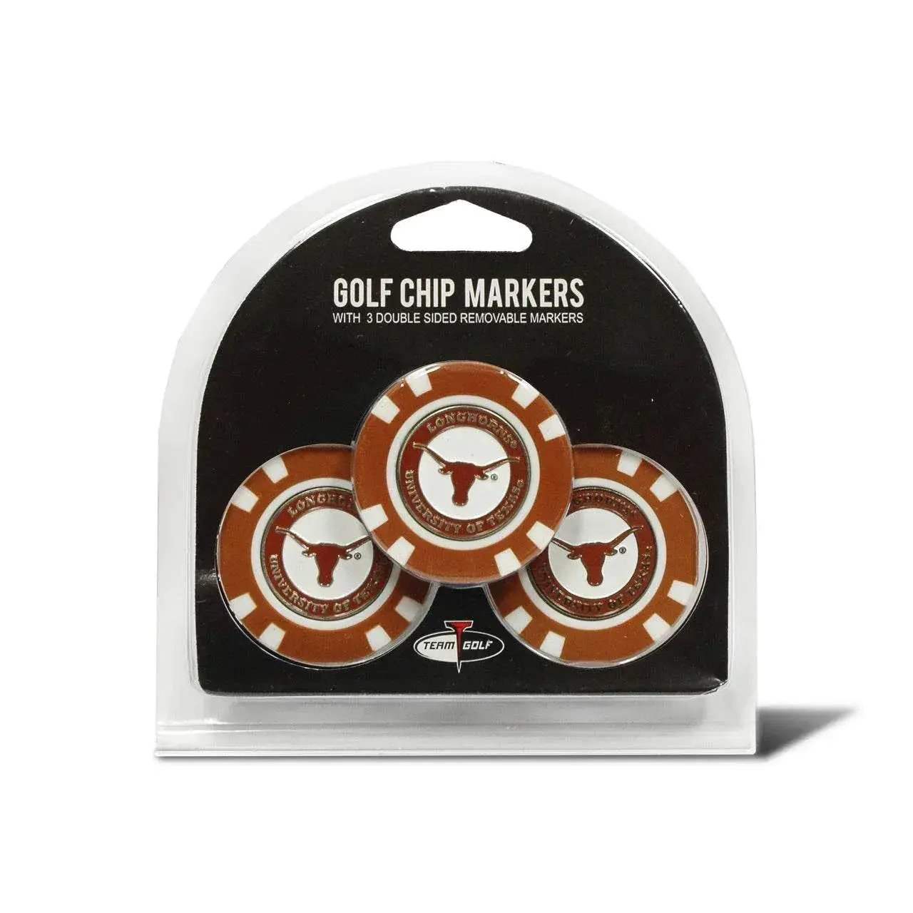 Texas Longhorns Golf Chip With Marker 3 Pack By Team Golf - ToylandEU