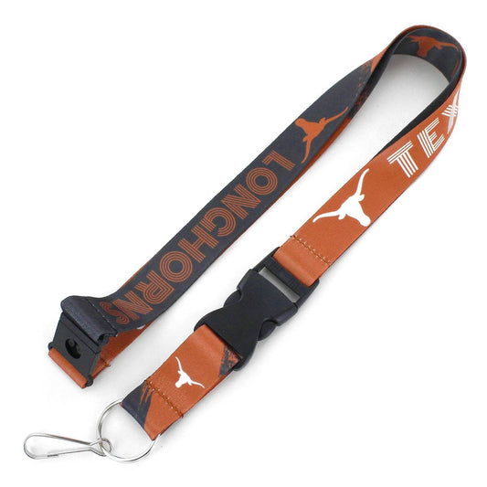 Texas Longhorns Lanyard Crossfade Design Breakaway Clip - ToylandEU