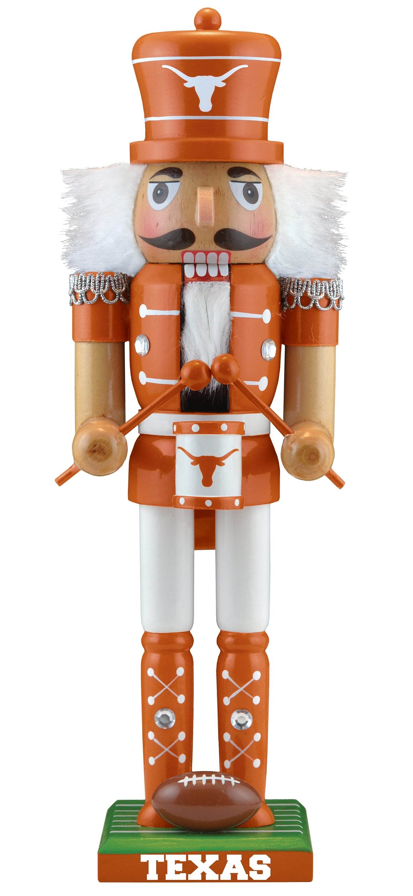Texas Longhorns Nutcracker Handcrafted Wood Figurine - ToylandEU