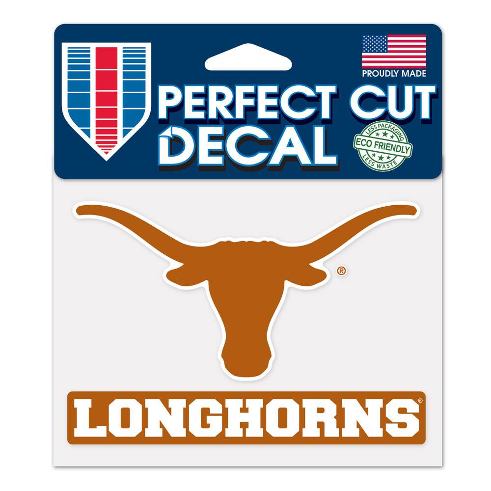 Texas Longhorns Outdoor Decal 4.5x5.75 Perfect Cut Color - ToylandEU