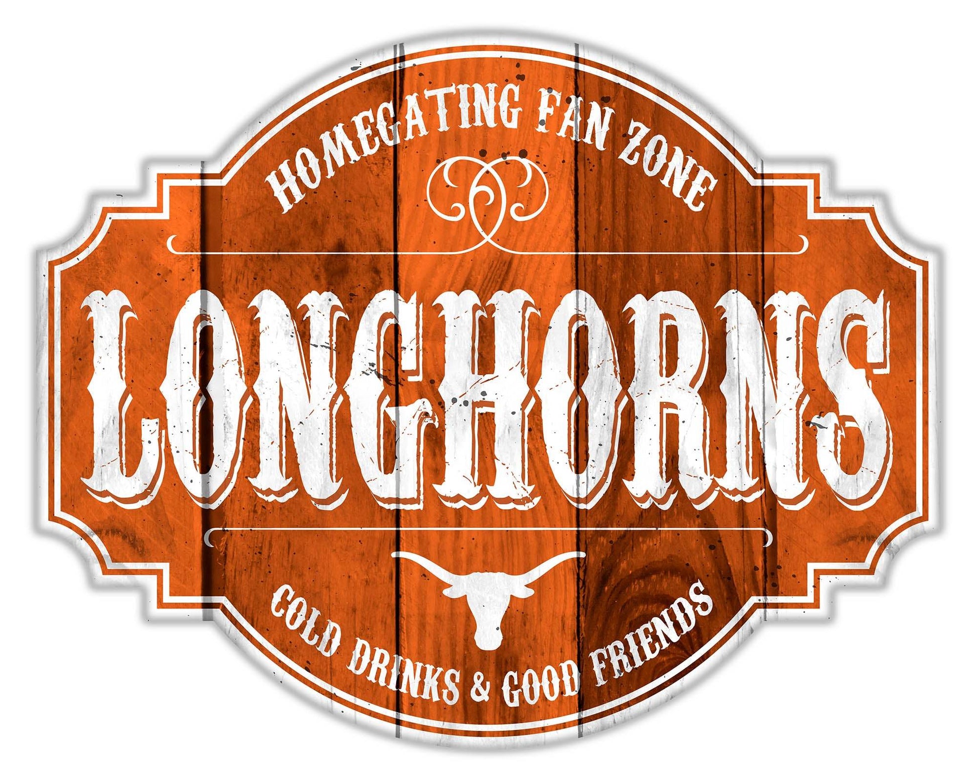 Texas Longhorns Wood Sign 12 Inch Homegating Tavern Decor - ToylandEU