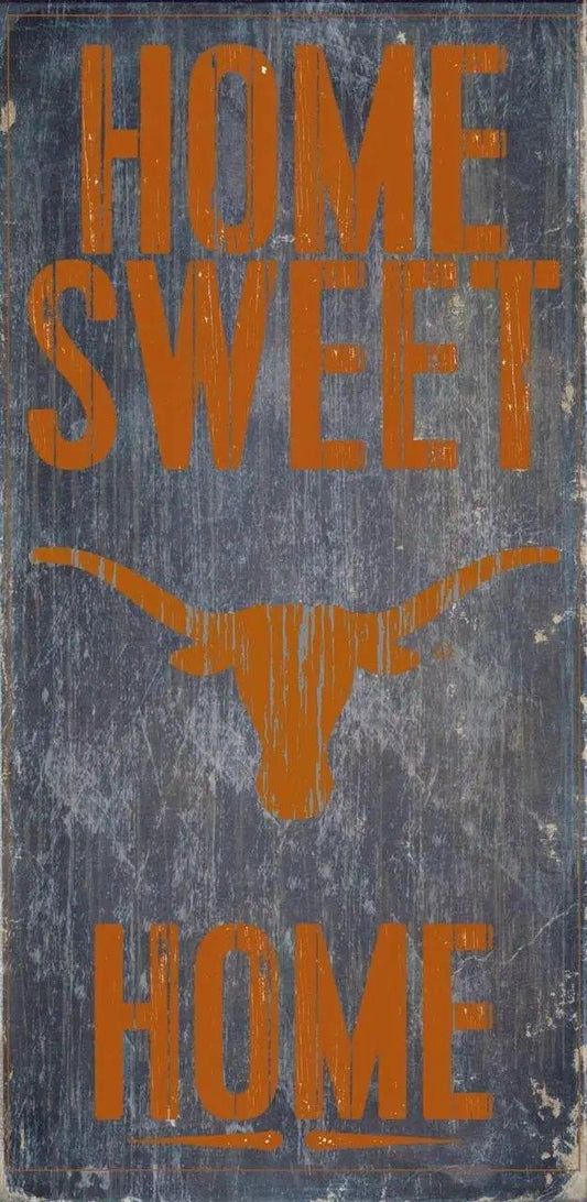  Texas Longhorns Wood Sign Home Sweet Home 12x6 Inch -  ToylandEU™