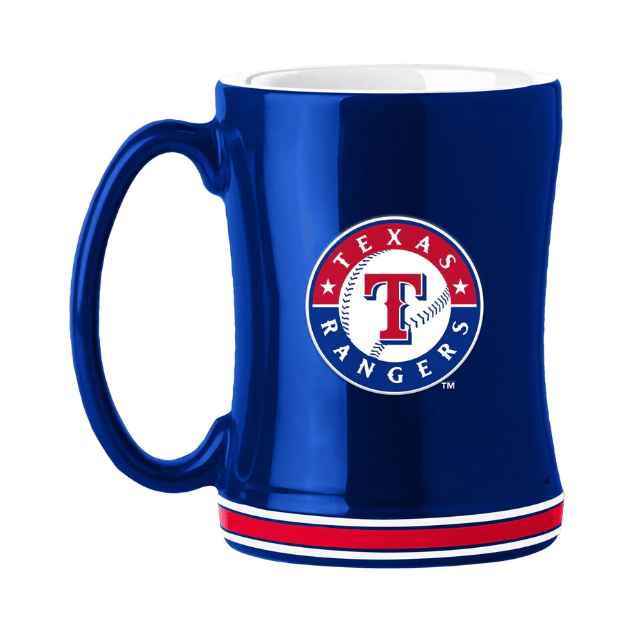 Texas Rangers 14oz Sculpted Relief Coffee Mug Team Color - ToylandEU