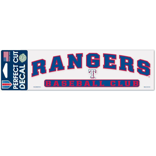 Texas Rangers 3x10 Perfect Cut Color Outdoor Vinyl Decal - ToylandEU