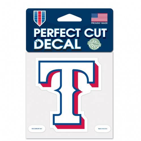 Texas Rangers 4x4 Perfect Cut Color Outdoor Vinyl Decal - ToylandEU