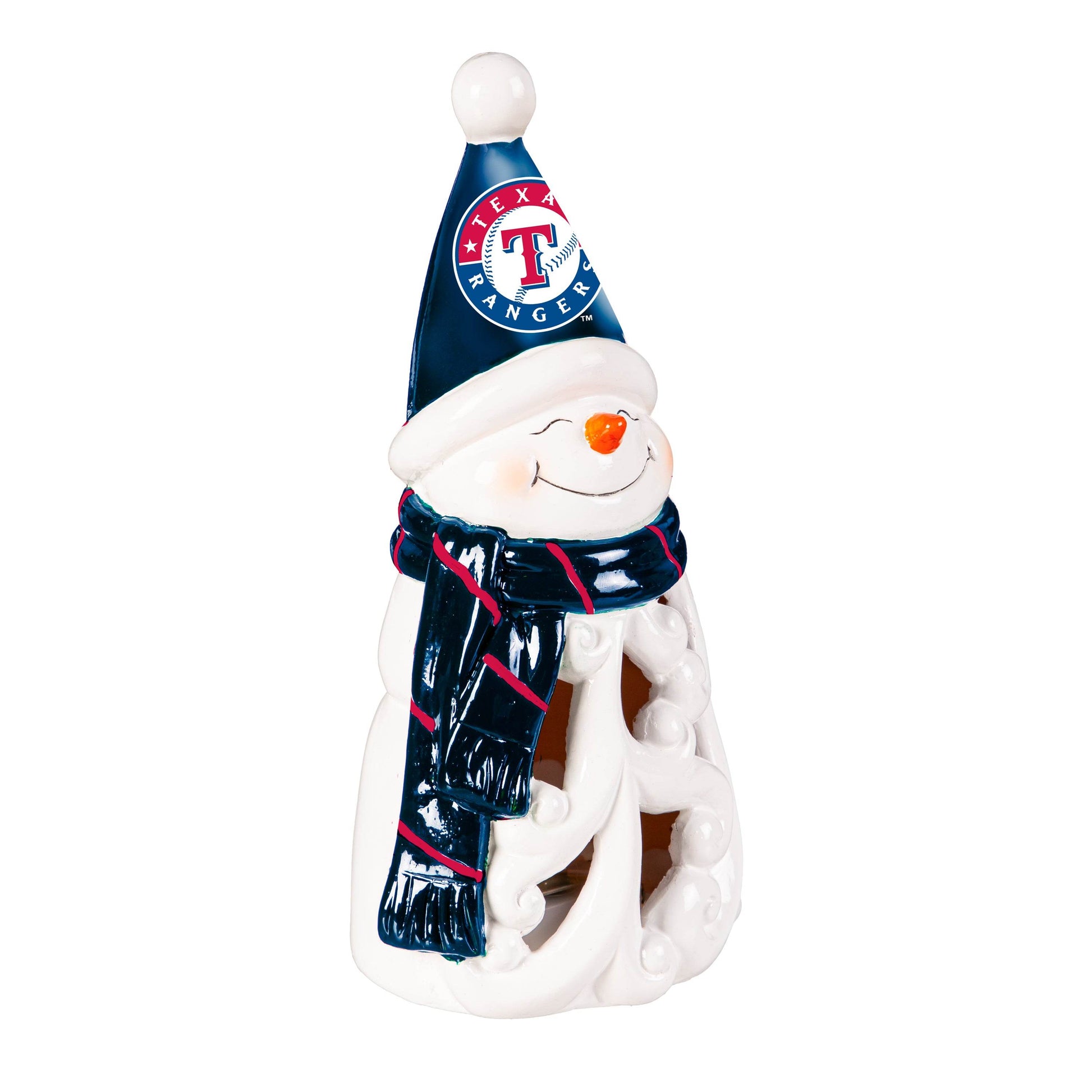 Texas Rangers 8 Inch LED Snowman Statue Holiday Decor - ToylandEU