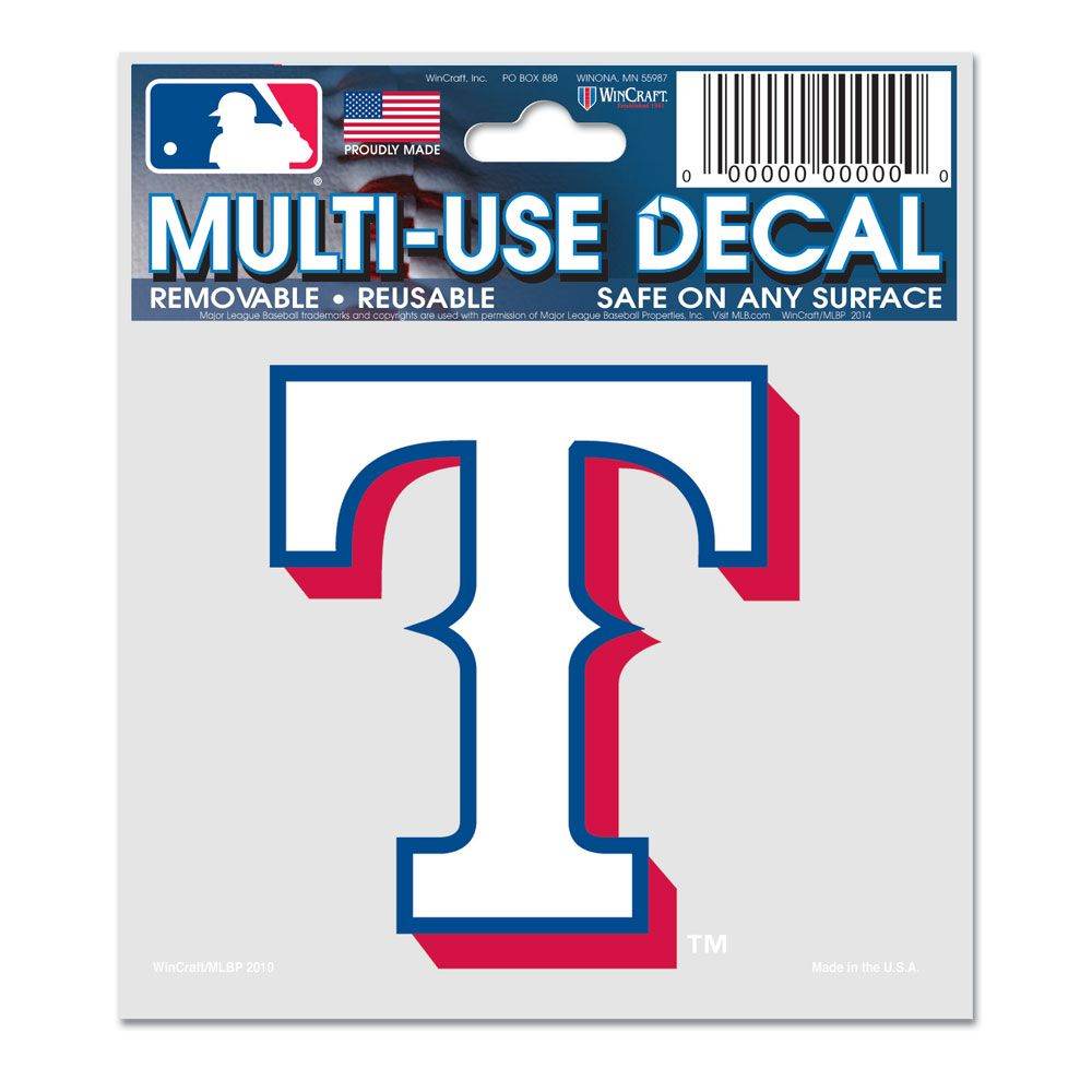 Texas Rangers Decal 3x4 Outdoor Vinyl Multi Use USA Made - ToylandEU