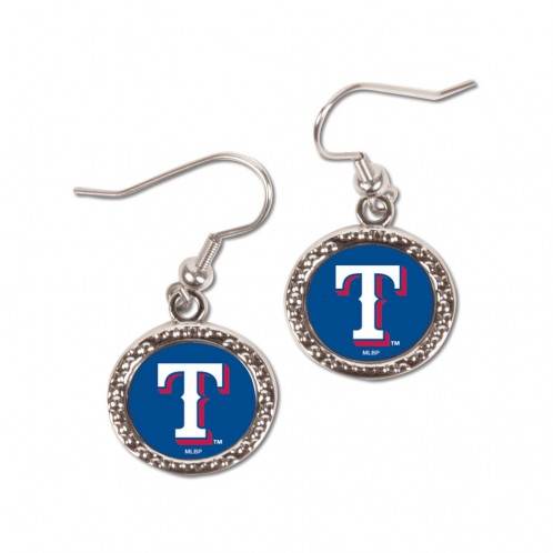 Texas Rangers Earrings Round Design Officially Licensed - ToylandEU