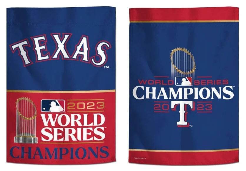 Texas Rangers Garden Flag 12x18 2 Sided World Series Champ - ToylandEU