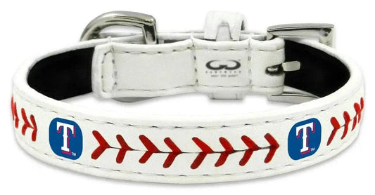  Texas Rangers Leather Baseball Pet Collar Classic Size -  ToylandEU™
