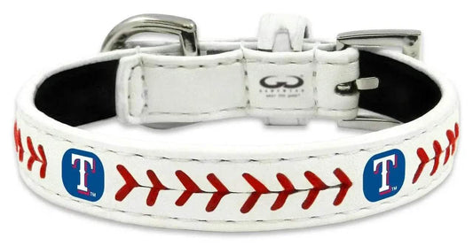  Texas Rangers Leather Baseball Pet Collar Classic Size -  ToylandEU™