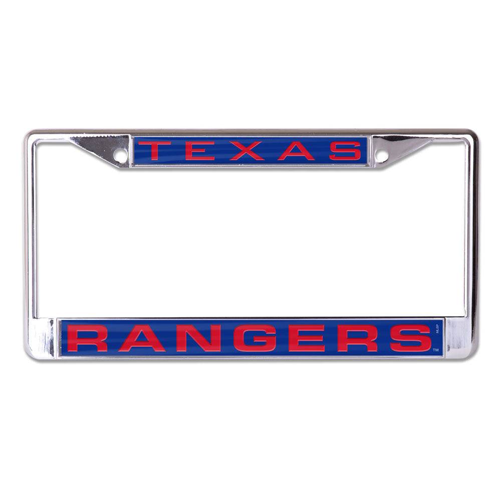Texas Rangers License Plate Frame Inlaid Chrome Finish - ToylandEU