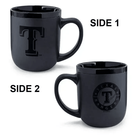  Texas Rangers Matte Black 17oz Coffee Mug Ceramic Classic -  ToylandEU™