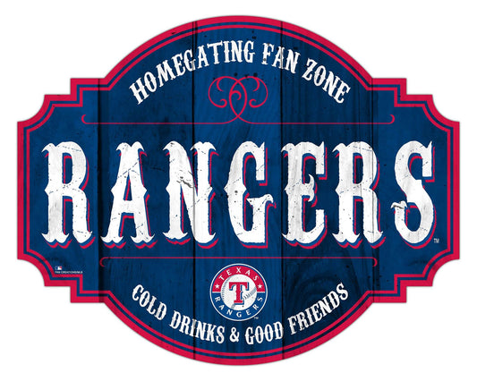 Texas Rangers Wooden Sign 12 Inch Homegating Tavern - ToylandEU