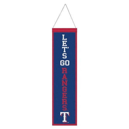  Texas Rangers Wool Banner 8x32 Heritage Slogan Design -  ToylandEU™