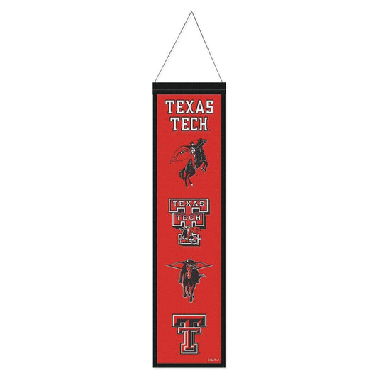 Texas Tech Red Raiders Banner Wool 8x32 Heritage Evolution - ToylandEU