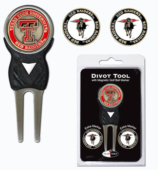 Texas Tech Red Raiders Golf Divot Tool With 3 Markers - ToylandEU