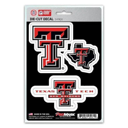 Texas Tech Red Raiders Premium Vinyl Die Cut Decal 3 Pack -  ToylandEU™
