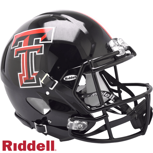 Texas Tech Red Raiders Riddell Authentic Black Speed Helmet - ToylandEU