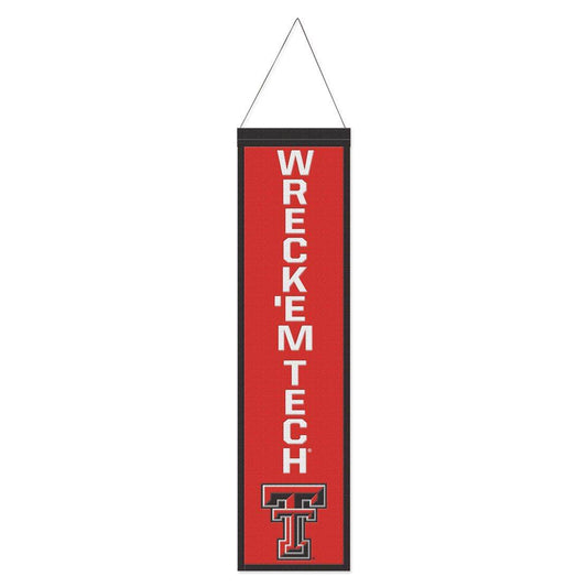 Texas Tech Red Raiders Wool Banner 8x32 Heritage Slogan - ToylandEU