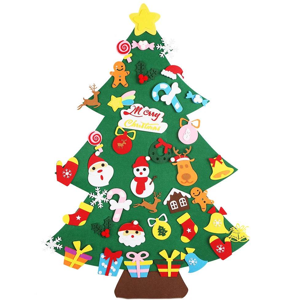 Thanksgiving Felt Tree Craft Kit Fall Tree Montessori Busy Board Family Decorations Activity Education Toy Wall Hanging Gifts - ToylandEU