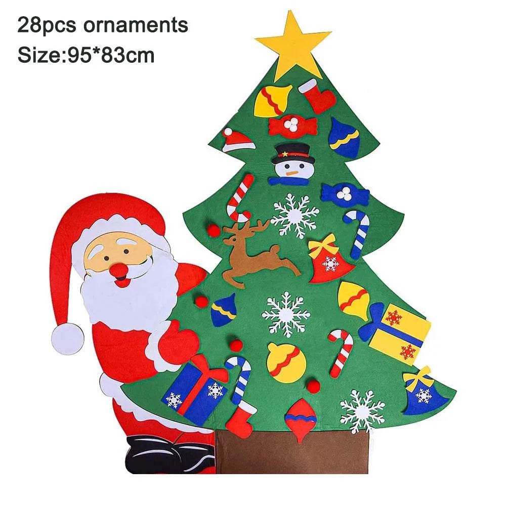 Thanksgiving Felt Tree Craft Kit Fall Tree Montessori Busy Board Family Decorations Activity Education Toy Wall Hanging Gifts - ToylandEU