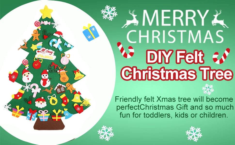 Thanksgiving Felt Tree Craft Kit Fall Tree Montessori Busy Board Family Decorations Activity Education Toy Wall Hanging Gifts - ToylandEU