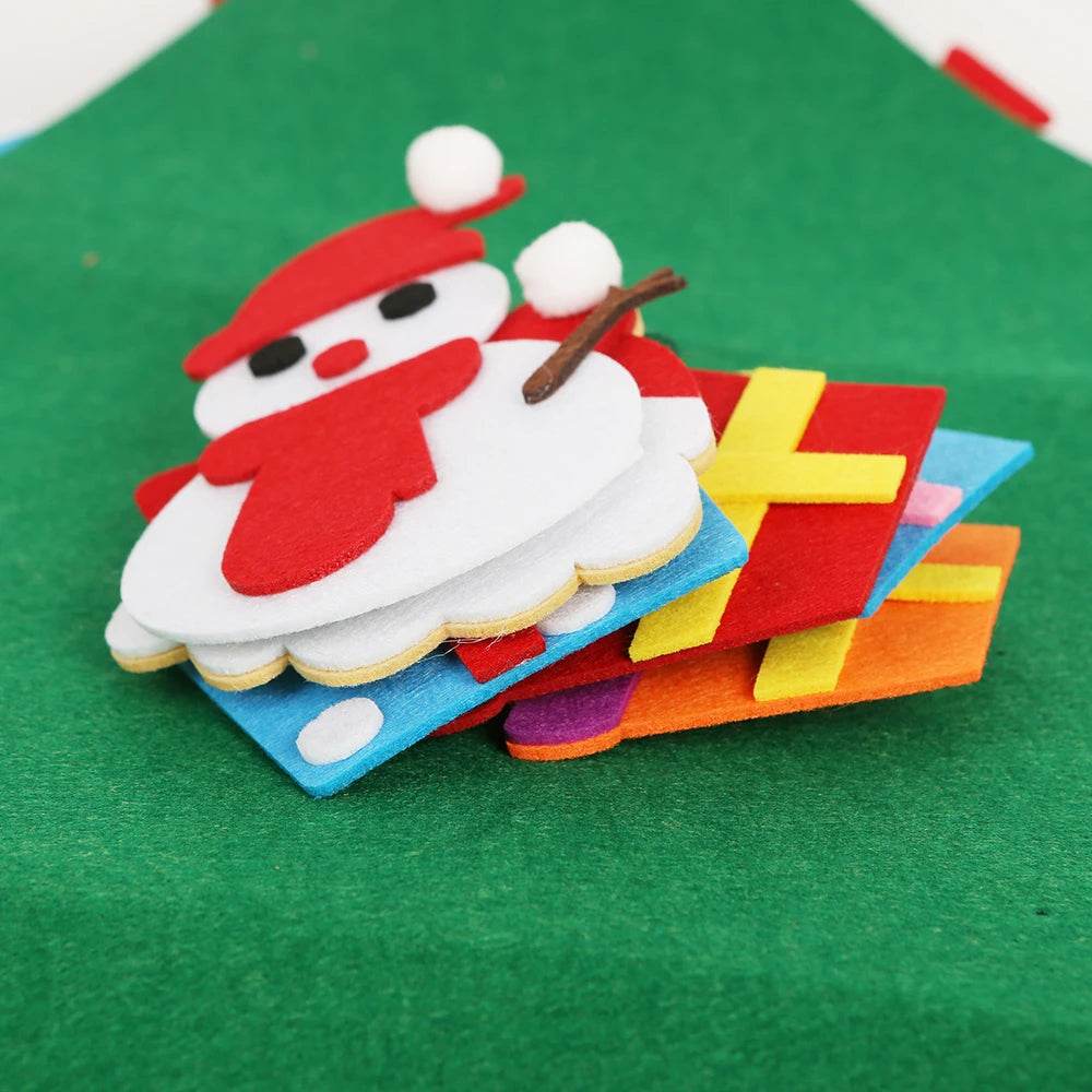 Thanksgiving Felt Tree Craft Kit Fall Tree Montessori Busy Board Family Decorations Activity Education Toy Wall Hanging Gifts - ToylandEU